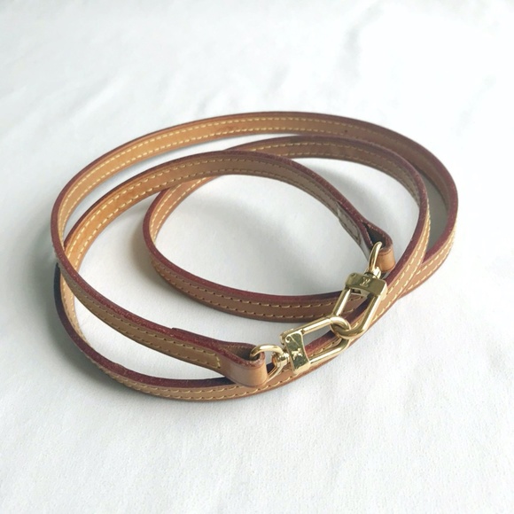 vachetta leather crossbody strap